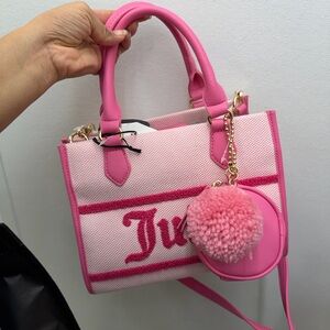 Juicy Couture Pink and White Tote
